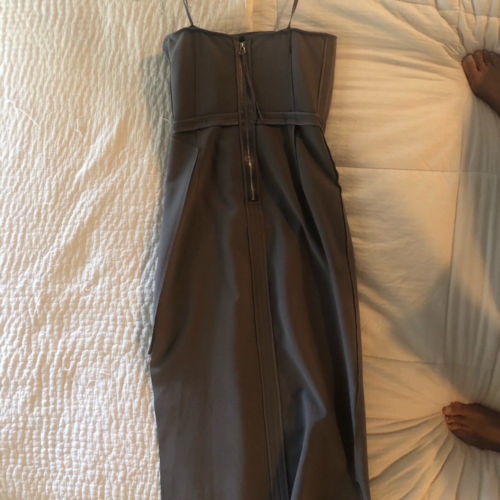 Elizabeth and James Taupe Midi Dress - Picture 5 of 5